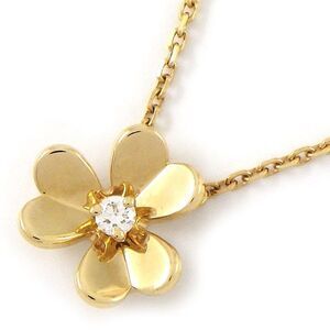 Van Cleef & Arpels Necklace Frivole Mini Vcarp0j100 1 Point Diamond 0.05ct 18K